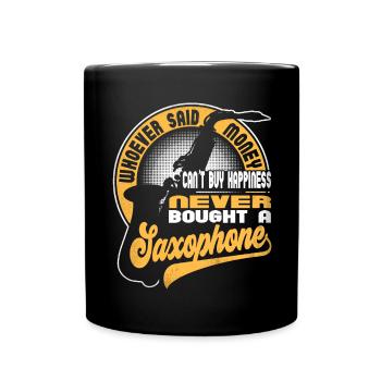 Saxophoniste Saxophoniste Saxophone - Mug uni - noir - Devant