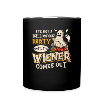 Not A Halloween Party Until The Viennese Comes Out - Full Colour Mug - black - Front