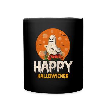 Happy Hello Viennese Ghost Costume Funny Viennese - Mug uni - noir - Devant