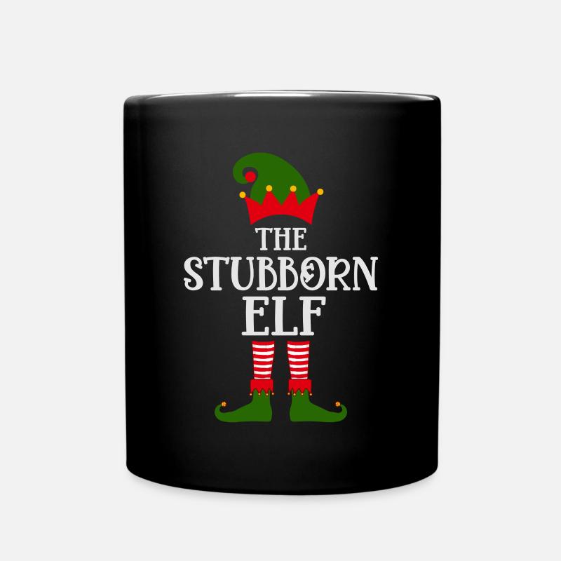 Die sture Elfe Weihnachtszeit - Tasse einfarbig - Schwarz