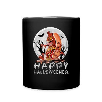 Joyeux Halloweener Zombie Costume Drôle de Viennois - Mug uni - noir - Devant