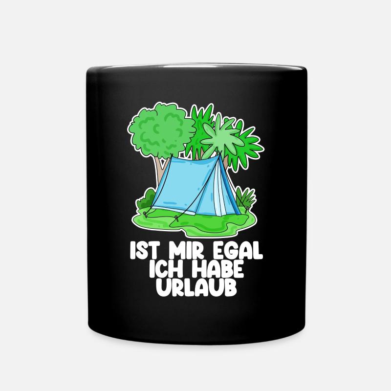 Urlaub - Tasse einfarbig - Schwarz