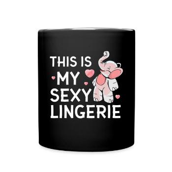 Lustig, Sexy, Pervers, Das Ist Mein Sexy - Tasse einfarbig - Schwarz - Vorne