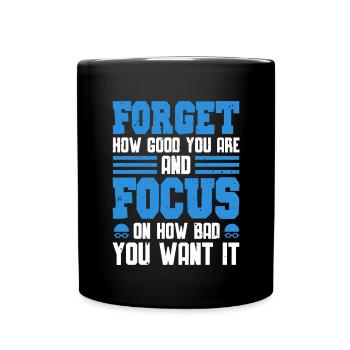 Nageur Natation Natation Dicton - Mug uni - noir - Devant
