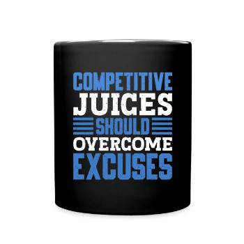 Les jus de compétition de natation devraient être surmontés - Mug uni - noir - Devant