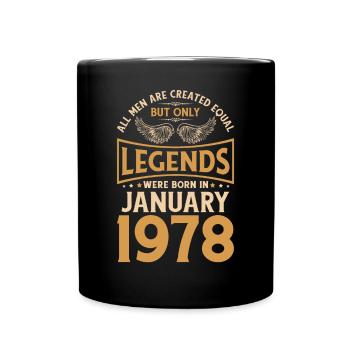 Anniversaire Les Légendes ont été gebo en janvier 1978 - Mug uni - noir - Devant