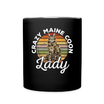 Maine Coon Chat - Mug uni - noir - Devant