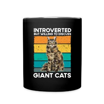 Maine Coon Chat - Mug uni - noir - Devant