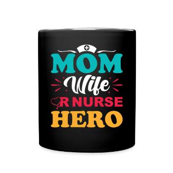Surgical Nurse Mama - Full Colour Mug - black - Front