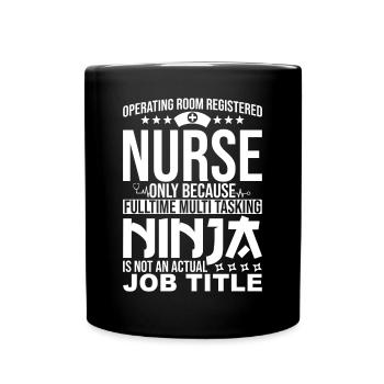 Surgical Nurse - Full Colour Mug - black - Front