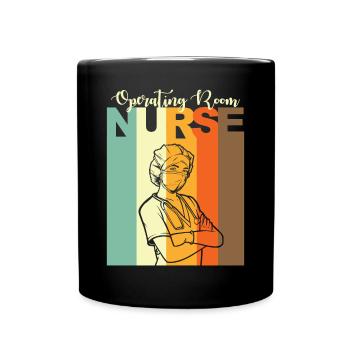 OP-Schwester - Tasse einfarbig - Schwarz - Vorne