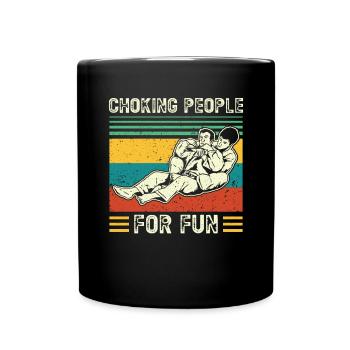BJJ Jiu-Jitsu Brésilien - Mug uni - noir - Devant