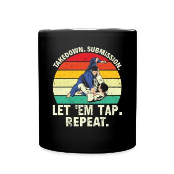 BJJ Jiu-Jitsu Brésilien - Mug uni - noir - Devant