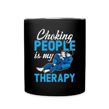 BJJ Brazilian Jiu-Jitsu - Full Colour Mug - black - Front