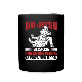 BJJ Jiu-Jitsu Brésilien - Mug uni - noir - Devant