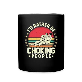 BJJ Jiu-Jitsu Brésilien - Mug uni - noir - Devant