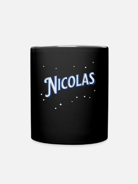 Le nom de Nicola personnalisé - Mug uni - noir