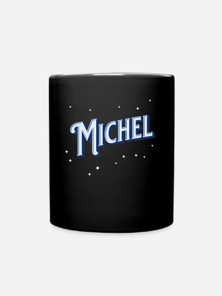 Michel name personalized - Full Colour Mug - black