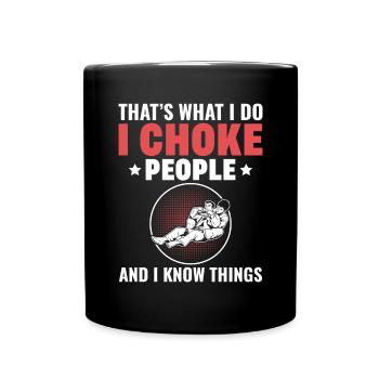 BJJ Jiu-Jitsu Brésilien - Mug uni - noir - Devant