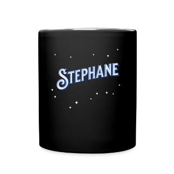 Le nom de Stéphane personnalisé - Mug uni - noir - Devant