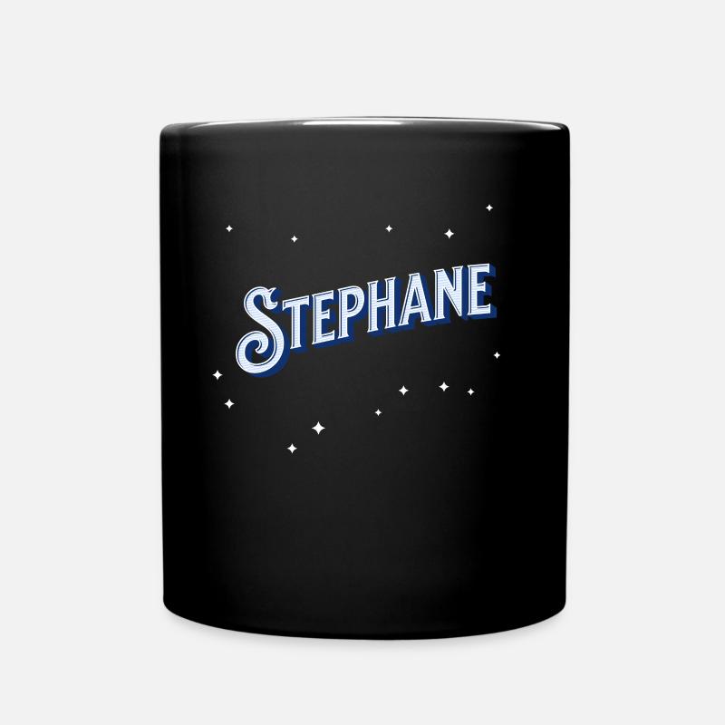 Le nom de Stéphane personnalisé - Mug uni - noir
