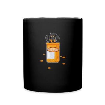 Teckel - Mug uni - noir - Devant