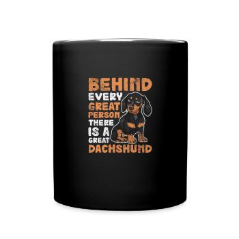 Teckel - Mug uni - noir - Devant