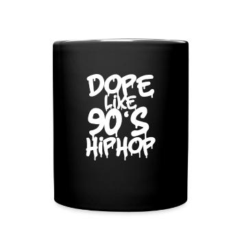 90s Hip Hop Rap Music Hiphop Classics Gift - Full Colour Mug - black - Front