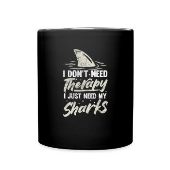 Meeresbiologie Meer Meeresbiologe Biolgie Geschenk - Tasse einfarbig - Schwarz - Vorne
