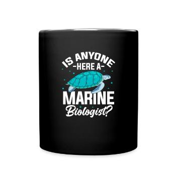 Meeresbiologie - Tasse einfarbig - Schwarz - Vorne