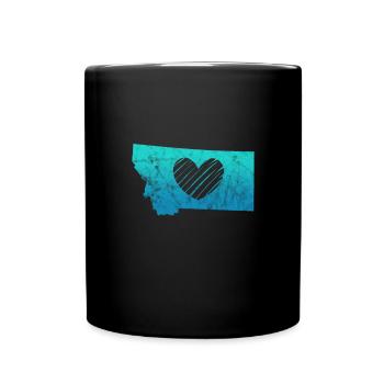 Montana Amérique États-Unis Helena Mountains Cadeau - Mug uni - noir - Devant