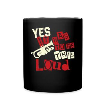 Trumpet Player Vintage Yes It Has - Tasse einfarbig - Schwarz - Vorne