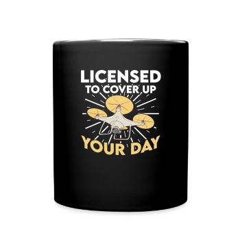 Photography Drone Filming Camera Photojournalists - Full Colour Mug - black - Front