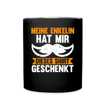 Großvater Großpapa Opi Opa - Tasse einfarbig - Schwarz - Vorne