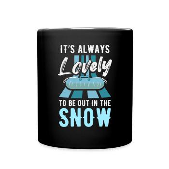 Sports de glissade sur tube - Mug uni - noir - Devant
