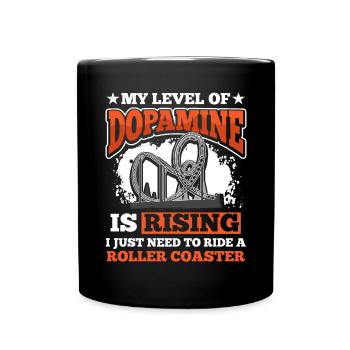 Park Riding Roller Coaster - Full Colour Mug - black - Front