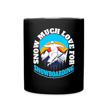 Snowboard Snowboarding Snowboarder - Full Colour Mug - black - Front