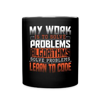 HTML Computeringenieur Hacker - Tasse einfarbig - Schwarz - Vorne
