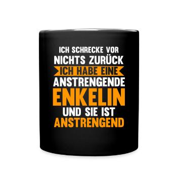 Großvater Großpapa Opi Opa - Tasse einfarbig - Schwarz - Vorne