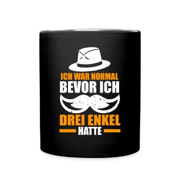 Großvater Großpapa Opi Opa - Tasse einfarbig - Schwarz - Vorne