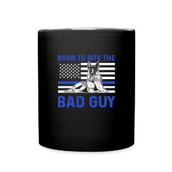 Born to bite the villain. - Full Colour Mug - black - Front