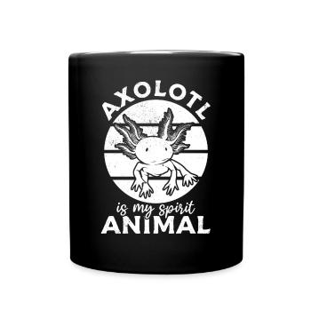 Axolotl est mon animal spirituel Axolotl Lover - Mug uni - noir - Devant