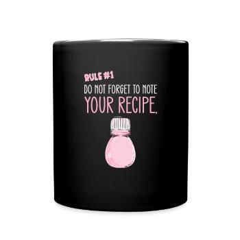 Rule 1: Don't forget to add your prescription - Full Colour Mug - black - Front