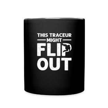 Dieser Traceur Könnte Ausrasten. Parcours - Tasse einfarbig - Schwarz - Vorne
