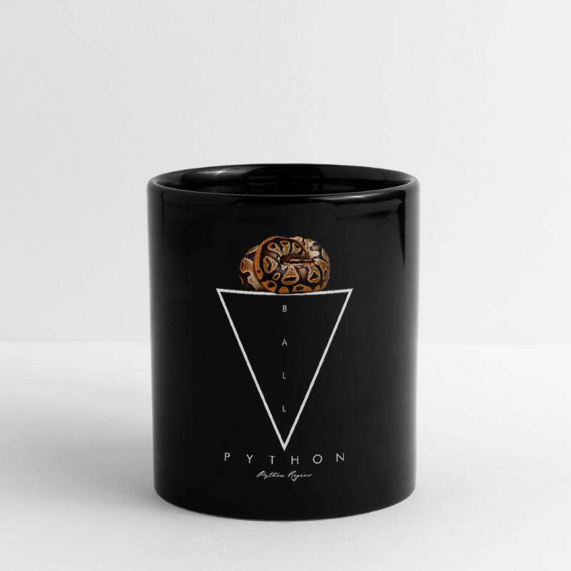 Ball Python géométrique moderne gardien de serpent Mug uni