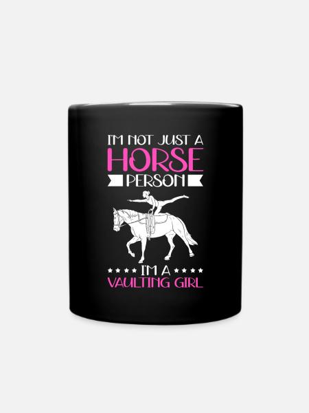 Voltige Sport équestre Sports équestres Cheval Cadeau - Mug uni - noir