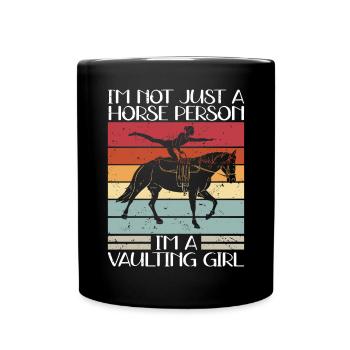 Vaulting Horses Equestrian Sport Equestrian Gift - Full Colour Mug - black - Front