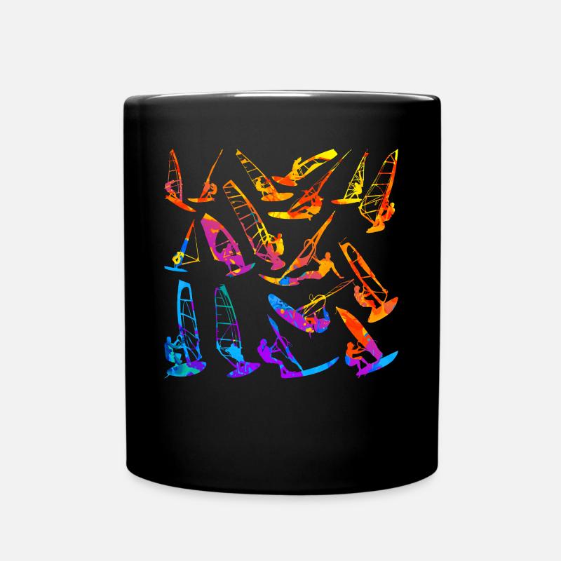 Windsurfen Windsurfer Windsurfing - Tasse einfarbig - Schwarz