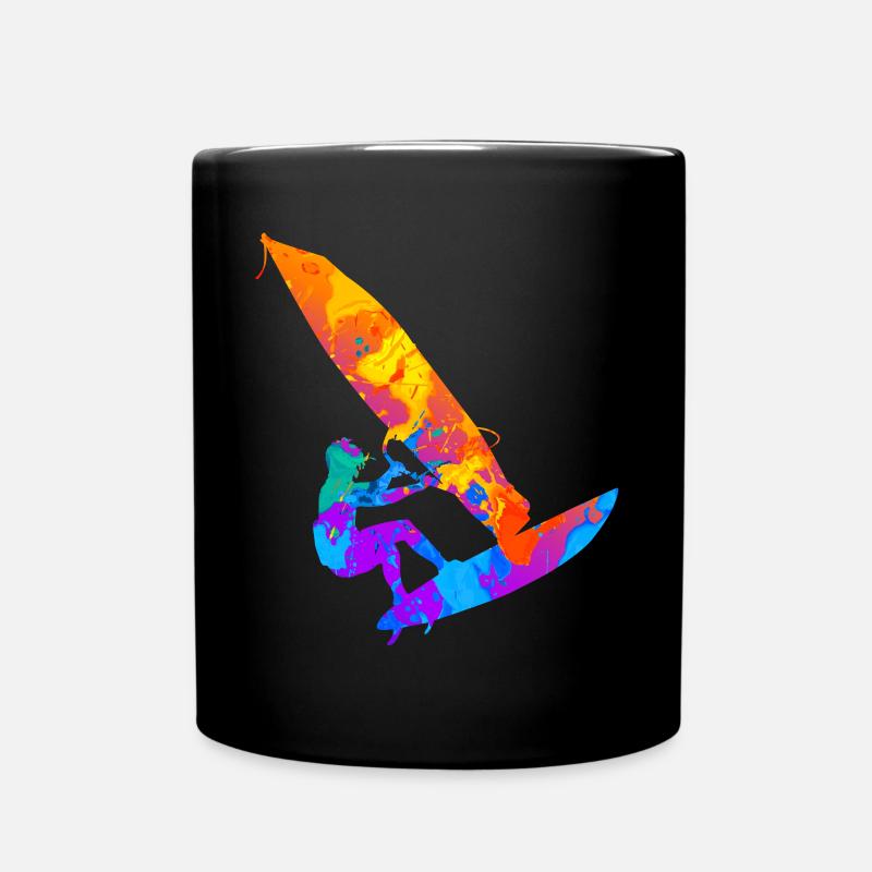 Windsurfen Windsurfer Windsurfing - Tasse einfarbig - Schwarz