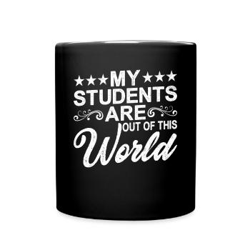 My students are out of this world 12 - Full Colour Mug - black - Front